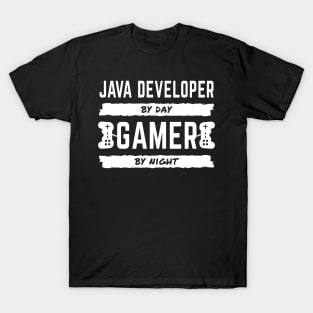 Java Developer By Day - Gamer By Night T-Shirt